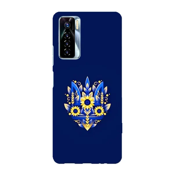 Чехол с рисунком «Цветущий Герб» для TECNO Camon 17 Pro