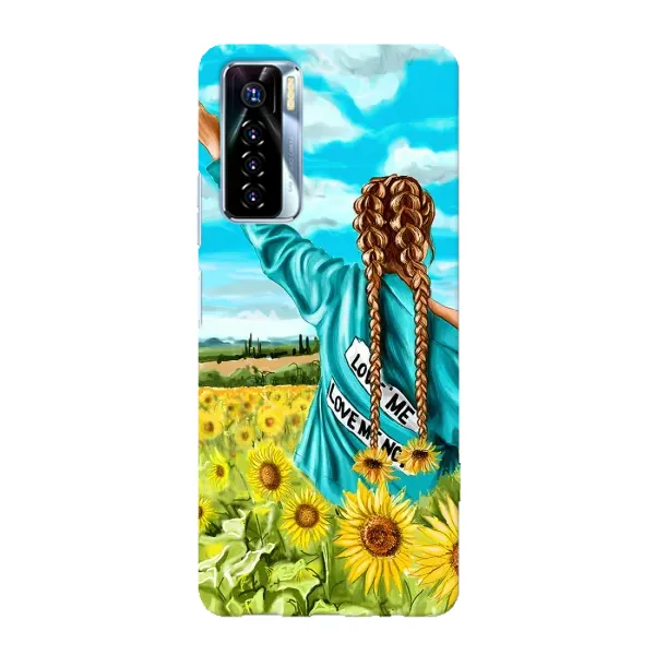 Чехол с рисунком «Девушка на поле» для TECNO Camon 17 Pro Чехол с рисунком «Девушка на поле» для TECNO Camon 17 Pro