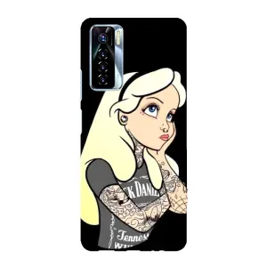 Чехол Стильные девушки на TECNO Camon 17 Pro (Девушка обиделась)