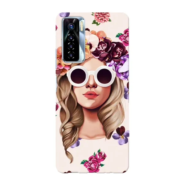 Чехол с рисунком «Девушка в очках» для TECNO Camon 17 Pro Чехол с рисунком «Девушка в очках» для TECNO Camon 17 Pro
