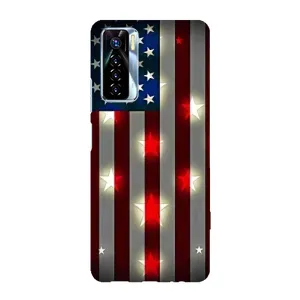 Чехол Флаг USA для TECNO Camon 17 Pro (Флаг США 2)