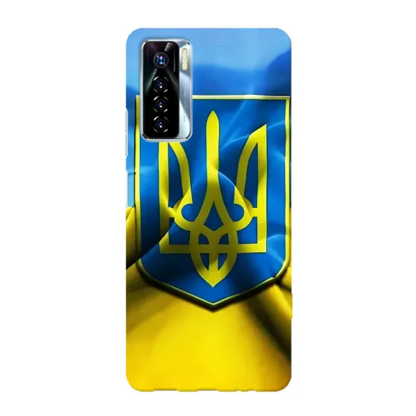 Чехол с рисунком «Герб и Флаг Украины» для TECNO Camon 17 Pro Чехол с рисунком «Герб и Флаг Украины» для TECNO Camon 17 Pro