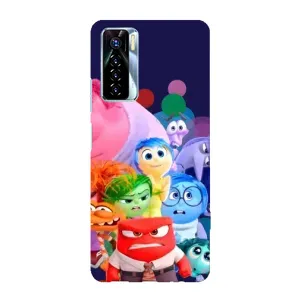 Чехол Головоломка для TECNO Camon 17 Pro - (AlphaPrint) (Герои головоломки)