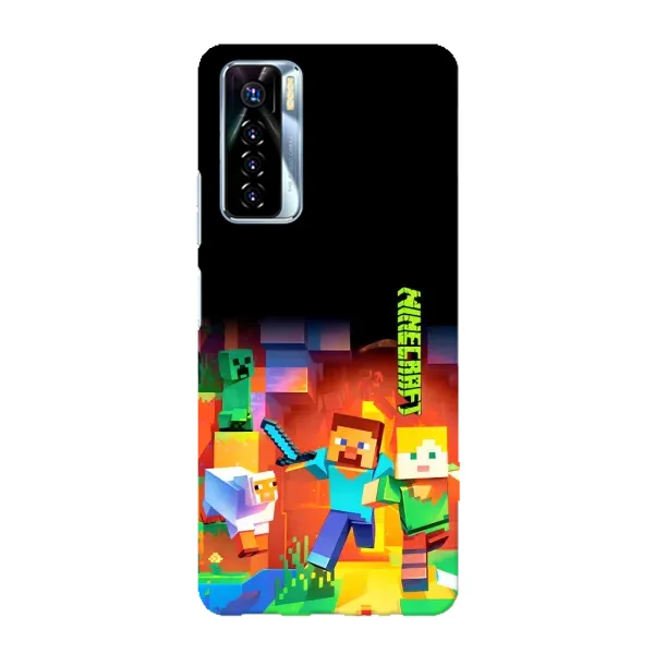 Чехол с рисунком «Герой Майнкрафт» для TECNO Camon 17 Pro Чехол с рисунком «Герой Майнкрафт» для TECNO Camon 17 Pro