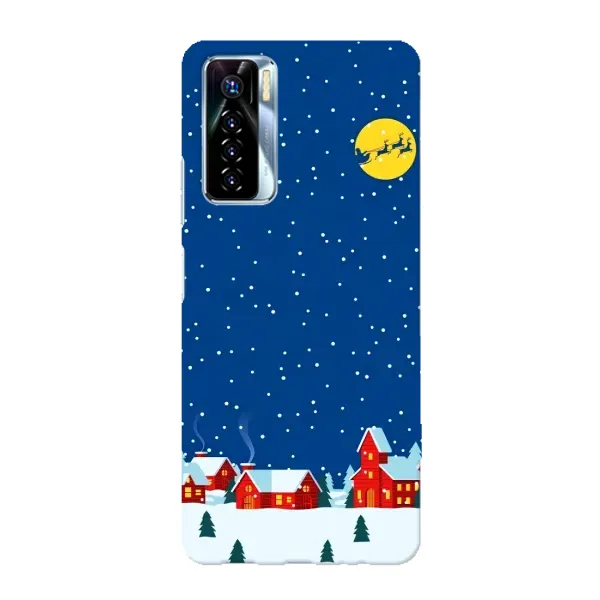 Чехол с рисунком «Город в снегу» для TECNO Camon 17 Pro Чехол с рисунком «Город в снегу» для TECNO Camon 17 Pro