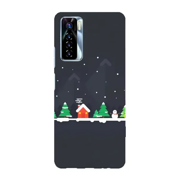 Чехол с рисунком «Город зимний» для TECNO Camon 17 Pro Чехол с рисунком «Город зимний» для TECNO Camon 17 Pro