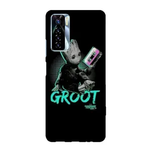 Чехол Супергерои Марвел на Техно Камон 17 про (Groot)
