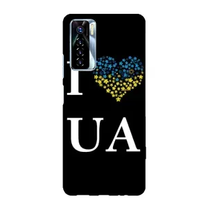Силіконовий Чохол на TECNO Camon 17 Pro (Я-Україна) (I Love UA)