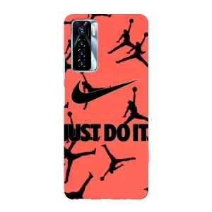 Силиконовый Чехол Nike Air Jordan на Техно Камон 17 про (Just Do It)
