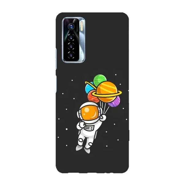 Чехол с рисунком «Космонавт с шариками» для TECNO Camon 17 Pro Чехол с рисунком «Космонавт с шариками» для TECNO Camon 17 Pro