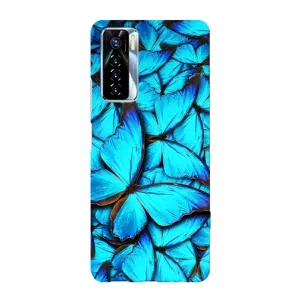 Силиконовый бампер с картинкой животных для TECNO Camon 17 Pro (Крылья бабочек)