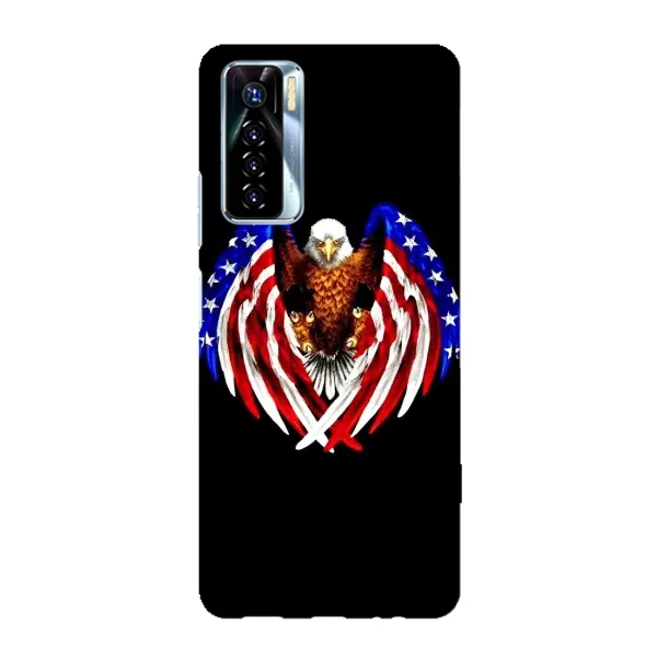 Чехол с рисунком «Крылья США» для TECNO Camon 17 Pro Чехол с рисунком «Крылья США» для TECNO Camon 17 Pro