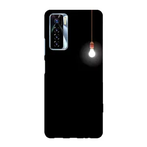 Чехол с картинками на черном фоне для TECNO Camon 17 Pro (Лампочка)