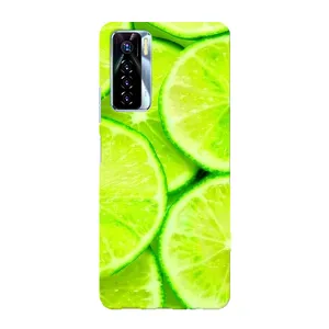 Чехол с изображением вкусной еды для TECNO Camon 17 Pro (Лайм)
