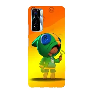 Чохол Бравл Старс для TECNO Camon 17 Pro (LEON в кофті)