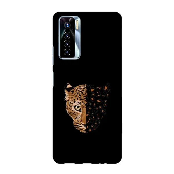 Чехол с рисунком «Леопард на черном» для TECNO Camon 17 Pro Чехол с рисунком «Леопард на черном» для TECNO Camon 17 Pro