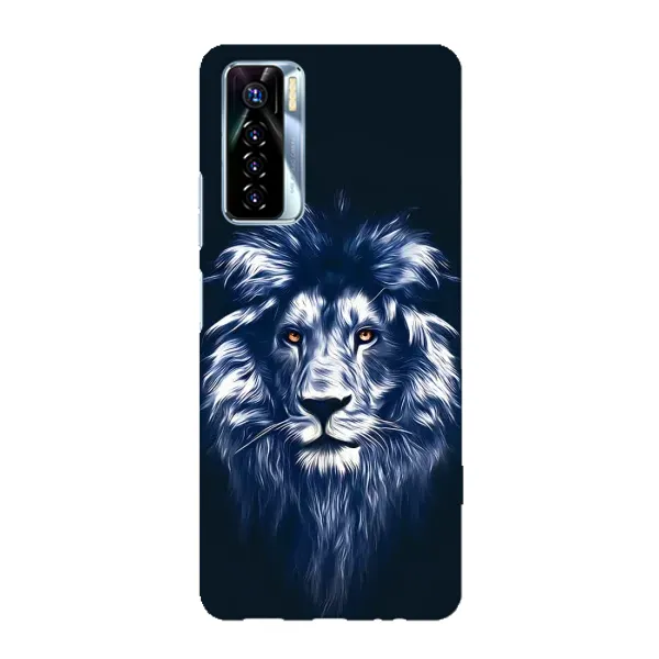 Чехол с рисунком «Лев - синий» для TECNO Camon 17 Pro Чехол с рисунком «Лев - синий» для TECNO Camon 17 Pro