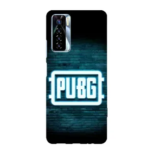 Чехол (TPU) с картинкой "Лого Пабг" на Техно Камон 17 про (Лого PUBG)