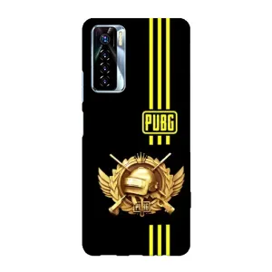 Чехол (TPU) с картинкой "Лого Пабг" на Техно Камон 17 про (Лого PUPG)