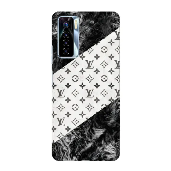 Чехол с рисунком «LV на белом» для TECNO Camon 17 Pro Чехол с рисунком «LV на белом» для TECNO Camon 17 Pro