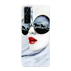 Чехол с картинкой Модные Девчонки TECNO Camon 17 Pro (Любительница коней)