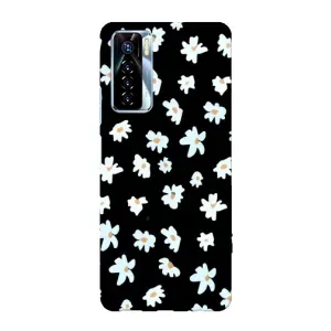 Чехол с ромашками на TECNO Camon 17 Pro (Маленькие ромашки)