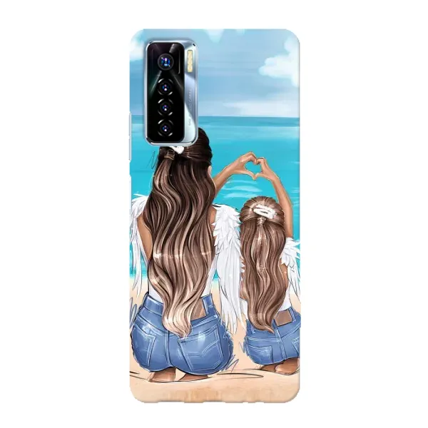 Чехол с рисунком «Мама и дочь» для TECNO Camon 17 Pro Чехол с рисунком «Мама и дочь» для TECNO Camon 17 Pro