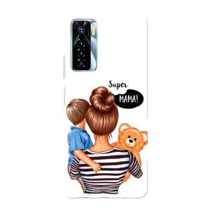 Чехлы для МАМЫ на TECNO Camon 17 Pro (Мама и сын)