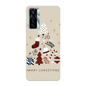 Чехол Санта Клаус для TECNO Camon 17 Pro (Merry Christmas)