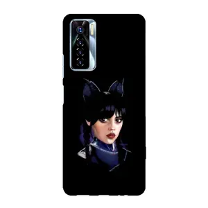 Чехлы с принтом Уэнсдей на TECNO Camon 17 Pro (Милая Уэнсдей)