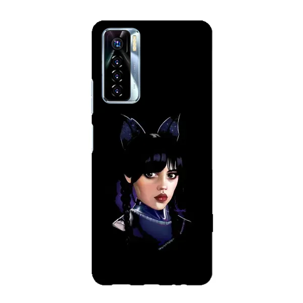 Чехол с рисунком «Милая Уэнсдей» для TECNO Camon 17 Pro Чехол с рисунком «Милая Уэнсдей» для TECNO Camon 17 Pro