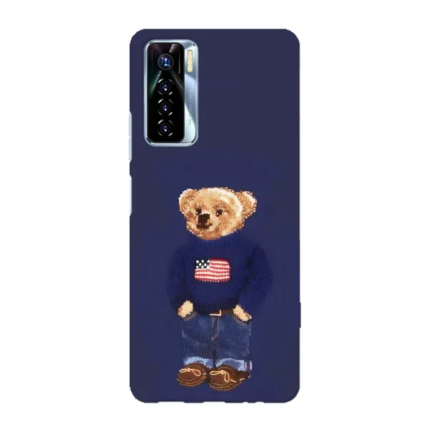 Чехол с рисунком «Мишка USA» для TECNO Camon 17 Pro Чехол с рисунком «Мишка USA» для TECNO Camon 17 Pro