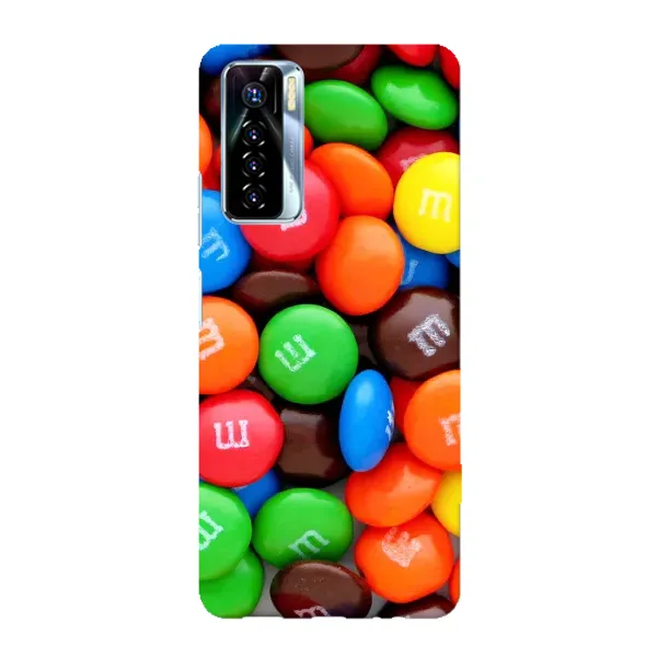 Чехол с рисунком «Разноцветные M&M'S» для TECNO Camon 17 Pro Чехол с рисунком «Разноцветные M&M'S» для TECNO Camon 17 Pro