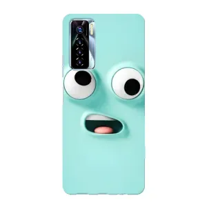 Силиконовые Чехлы (смешные стикеры) для TECNO Camon 17 Pro (Забавное мятное лицо)