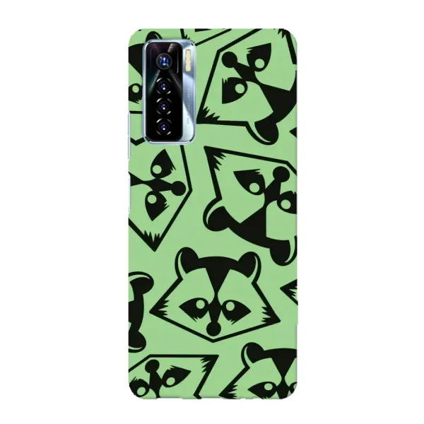 Чехол с рисунком «Мордочки Енота» для TECNO Camon 17 Pro Чехол с рисунком «Мордочки Енота» для TECNO Camon 17 Pro