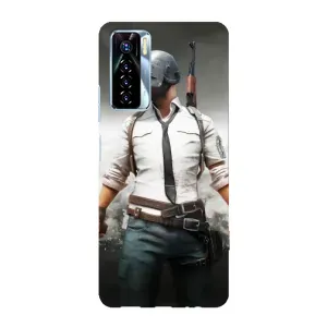 Силиконовый чехол с картинкой "Герой Pubg" на TECNO Camon 17 Pro (Пабг)