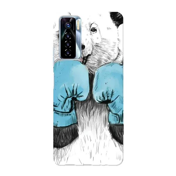 Чохол з малюнком «Панда боксер» для TECNO Camon 17 Pro Чохол з малюнком «Панда боксер» для TECNO Camon 17 Pro
