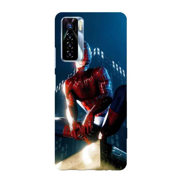 Чехол с рисунком «Паук на доме» для TECNO Camon 17 Pro