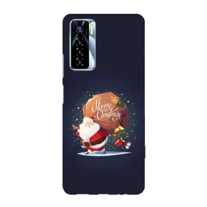 Чехол Санта Клаус для TECNO Camon 17 Pro (Подарки от Санты)