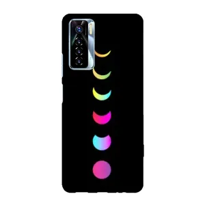 Чехол (ТПУ) с планетами на TECNO Camon 17 Pro (Полнолуние)