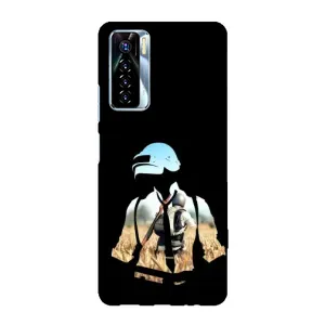 Силиконовый чехол с картинкой "Герой Pubg" на TECNO Camon 17 Pro (Пубг мен)