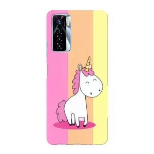 Чехол Unicorn на TECNO Camon 17 Pro (Радужный Единорог)