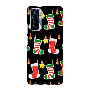 Силиконовый бампер на рождество для TECNO Camon 17 Pro (Рождественские подарки)