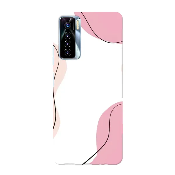 Чехол с рисунком «Розовый фон» для TECNO Camon 17 Pro