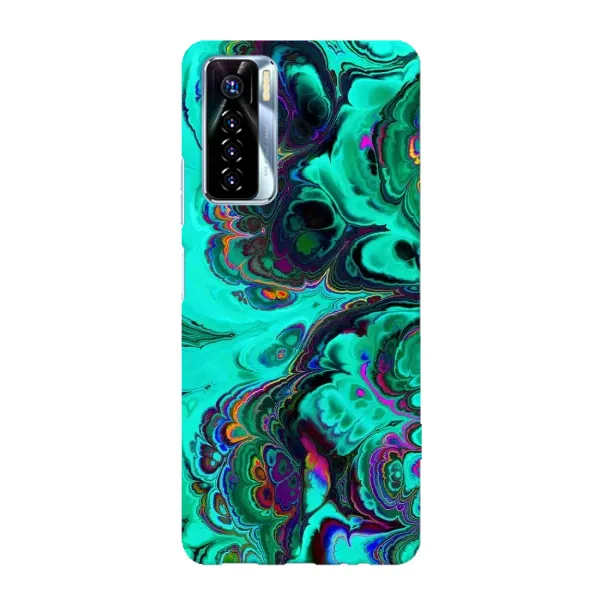 Чехол с рисунком «Салатный мрамор» для TECNO Camon 17 Pro Чехол с рисунком «Салатный мрамор» для TECNO Camon 17 Pro