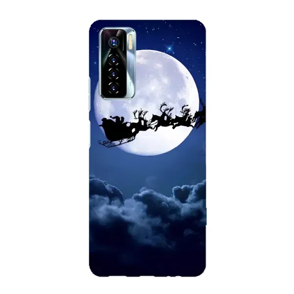 Чехол с рисунком «Санта - луна» для TECNO Camon 17 Pro Чехол с рисунком «Санта - луна» для TECNO Camon 17 Pro