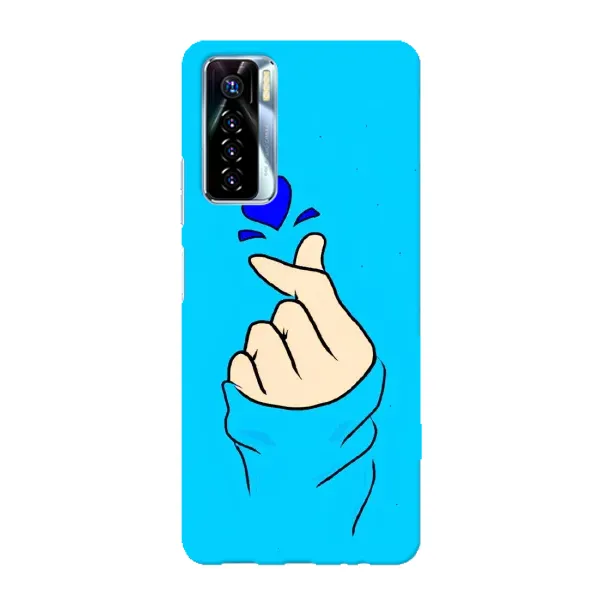 Чехол с рисунком «Сердце на синем» для TECNO Camon 17 Pro Чехол с рисунком «Сердце на синем» для TECNO Camon 17 Pro
