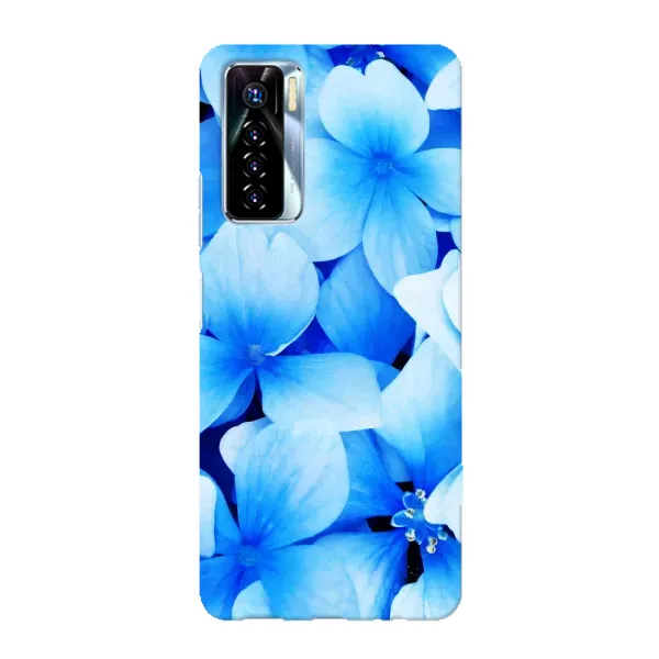 Чехол с рисунком «Синие цветы» для TECNO Camon 17 Pro Чехол с рисунком «Синие цветы» для TECNO Camon 17 Pro