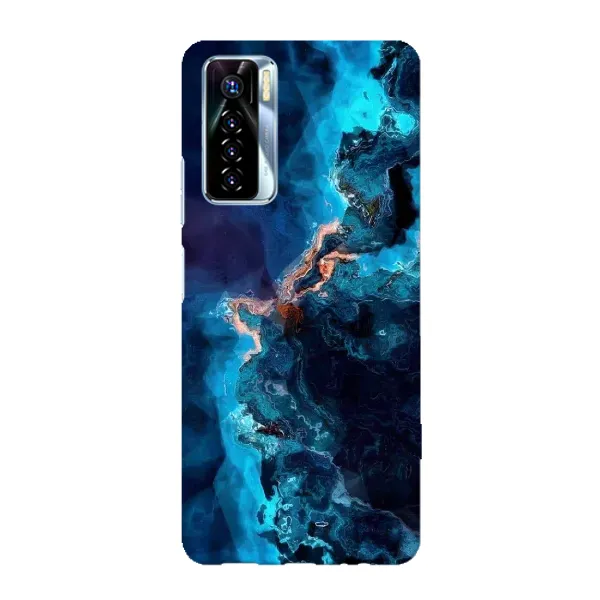 Чехол с рисунком «Синий мрамор» для TECNO Camon 17 Pro Чехол с рисунком «Синий мрамор» для TECNO Camon 17 Pro