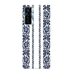 Силіконовый Чохол на TECNO Camon 17 Pro з картинкой Вишиванки (Синя вишиванка)